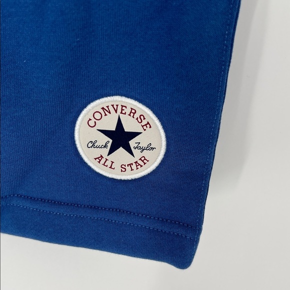 Converse All Star NWT Blue fleece Shorts men’s medium - Picture 2 of 9